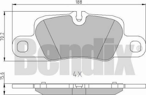 BENDIX 510737 - Əyləc altlığı dəsti, əyləc diski furqanavto.az