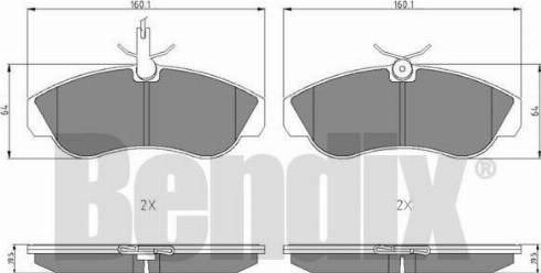 BENDIX 511029 - Əyləc altlığı dəsti, əyləc diski furqanavto.az