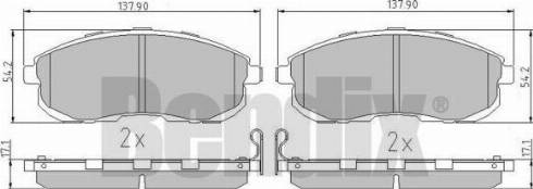 BENDIX 511150 - Əyləc altlığı dəsti, əyləc diski furqanavto.az