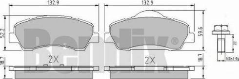 BENDIX 511135 - Əyləc altlığı dəsti, əyləc diski furqanavto.az