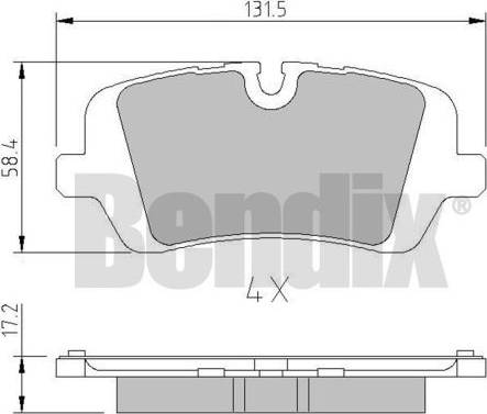 BENDIX 511126 - Əyləc altlığı dəsti, əyləc diski furqanavto.az