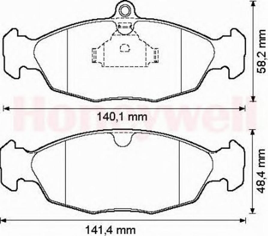 BENDIX 571924B - Əyləc altlığı dəsti, əyləc diski furqanavto.az