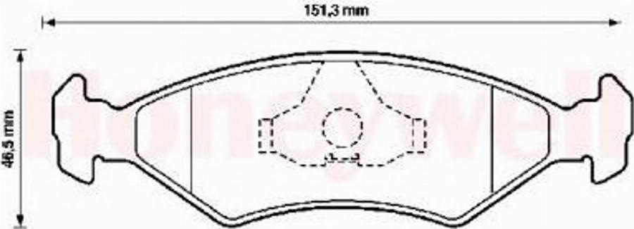 BENDIX 571536B - Əyləc altlığı dəsti, əyləc diski furqanavto.az