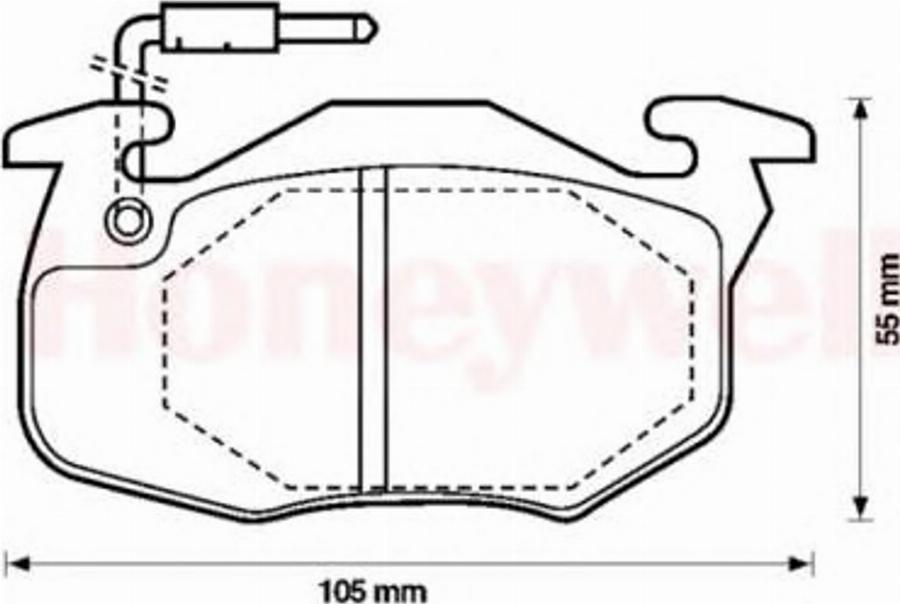 BENDIX 571524 B - Əyləc altlığı dəsti, əyləc diski furqanavto.az