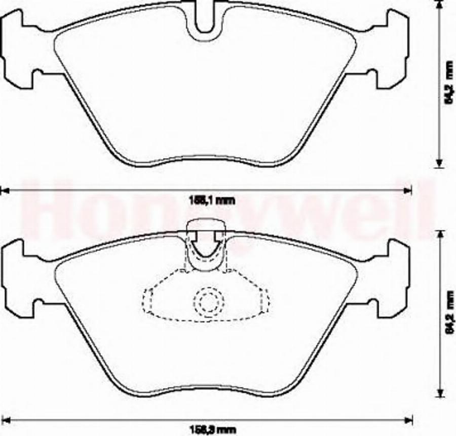 BENDIX 571880B - Əyləc altlığı dəsti, əyləc diski furqanavto.az