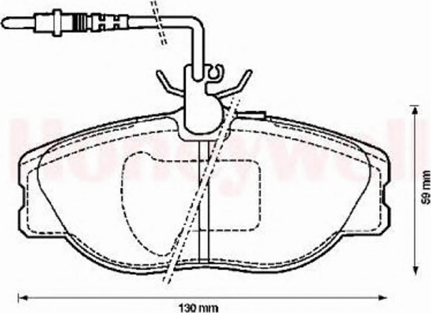 BENDIX 571838B - Əyləc altlığı dəsti, əyləc diski furqanavto.az