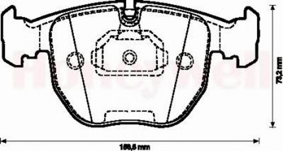 BENDIX 571873B - Əyləc altlığı dəsti, əyləc diski furqanavto.az