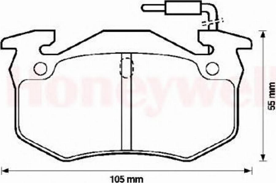 BENDIX 571302X - Əyləc altlığı dəsti, əyləc diski furqanavto.az