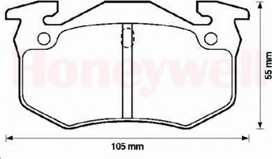 BENDIX 571334B - Əyləc altlığı dəsti, əyləc diski furqanavto.az