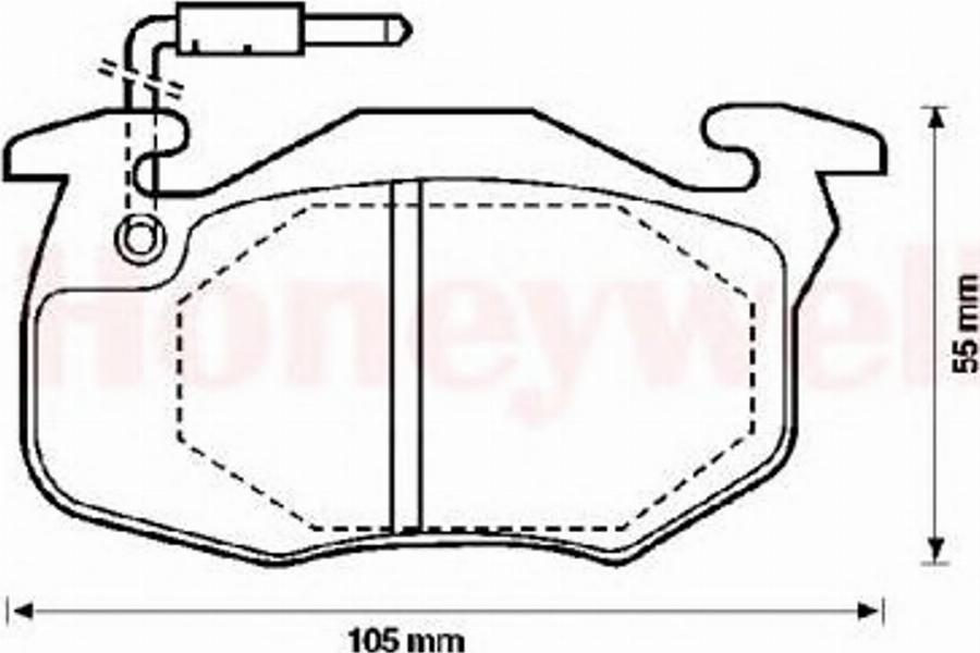 BENDIX 571332B - Əyləc altlığı dəsti, əyləc diski furqanavto.az