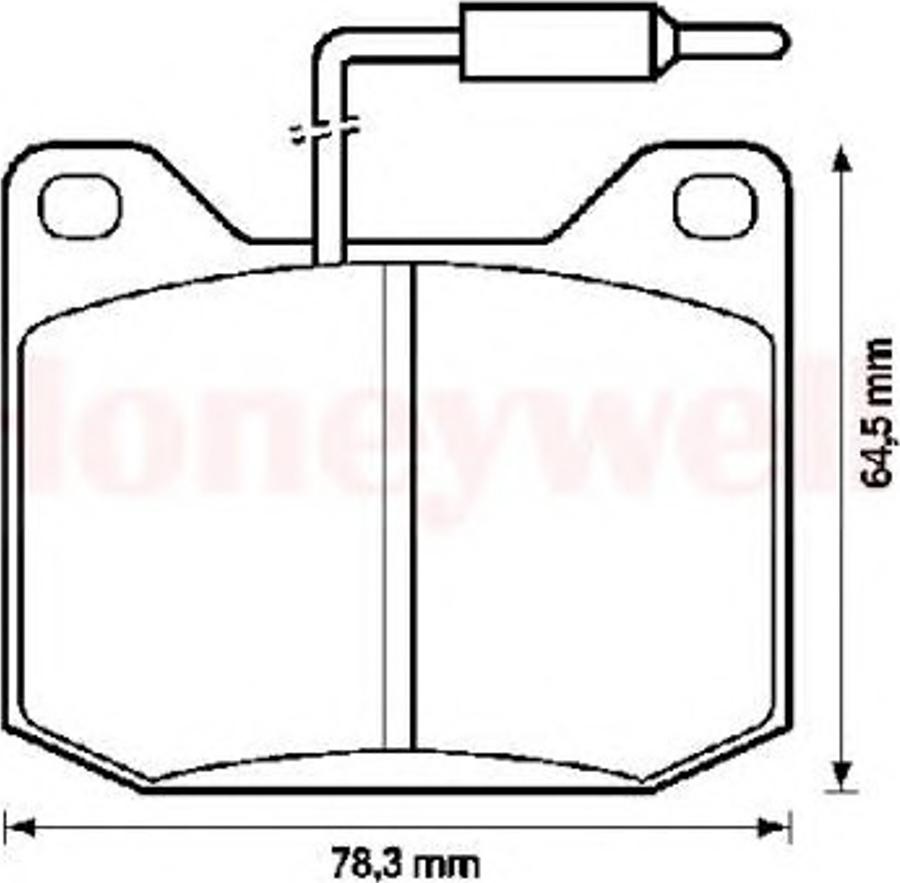 BENDIX 571206B - Əyləc altlığı dəsti, əyləc diski furqanavto.az