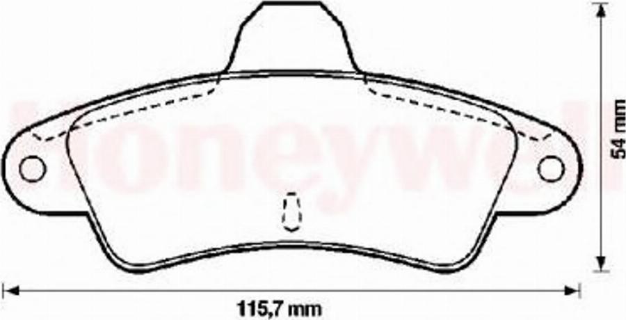 BENDIX 571754B - Əyləc altlığı dəsti, əyləc diski furqanavto.az