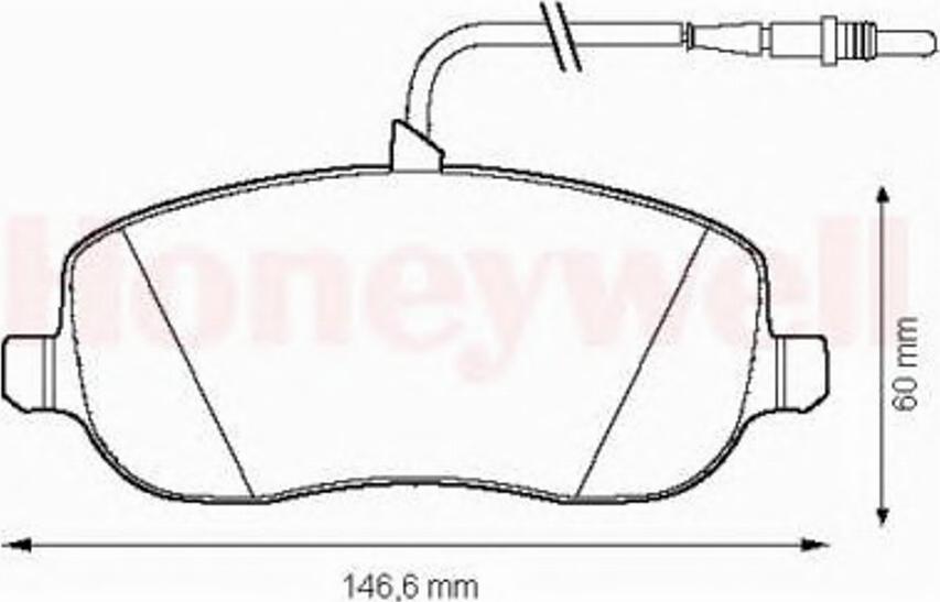 BENDIX 573096B - Əyləc altlığı dəsti, əyləc diski furqanavto.az