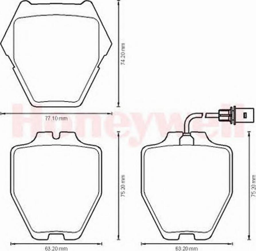 BENDIX 573064B - Əyləc altlığı dəsti, əyləc diski furqanavto.az