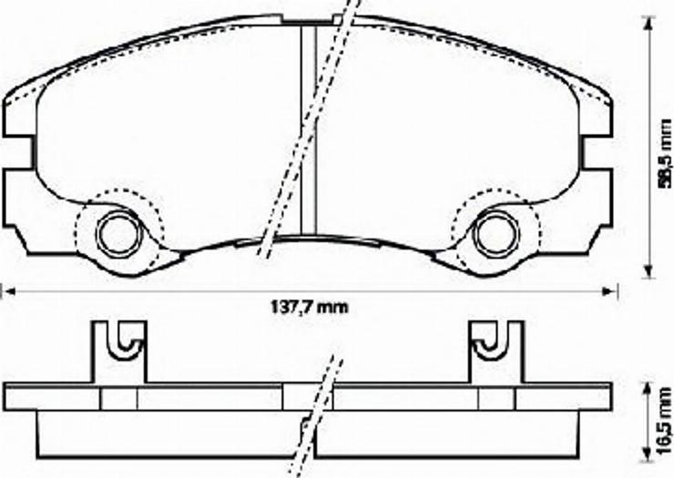 BENDIX 573066B - Əyləc altlığı dəsti, əyləc diski furqanavto.az