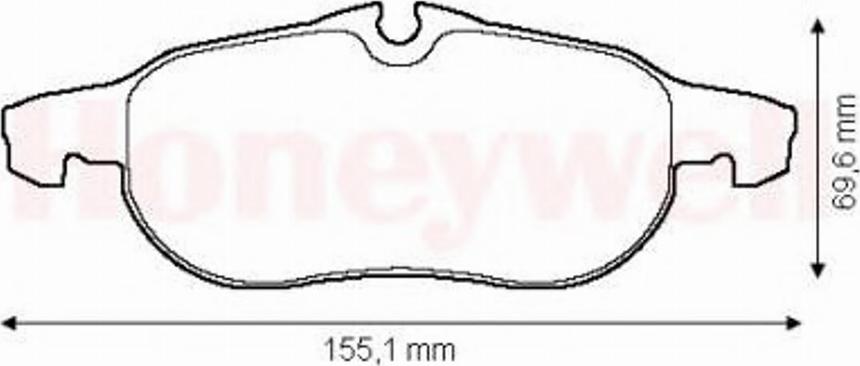 BENDIX 573089 B - Əyləc altlığı dəsti, əyləc diski furqanavto.az