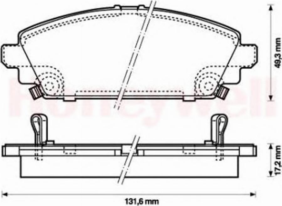 BENDIX 572464 B - Əyləc altlığı dəsti, əyləc diski furqanavto.az