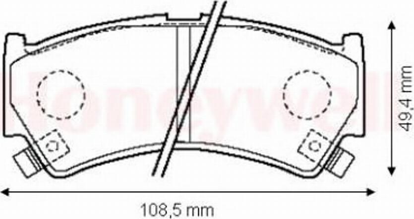 BENDIX 572433 B - Əyləc altlığı dəsti, əyləc diski furqanavto.az