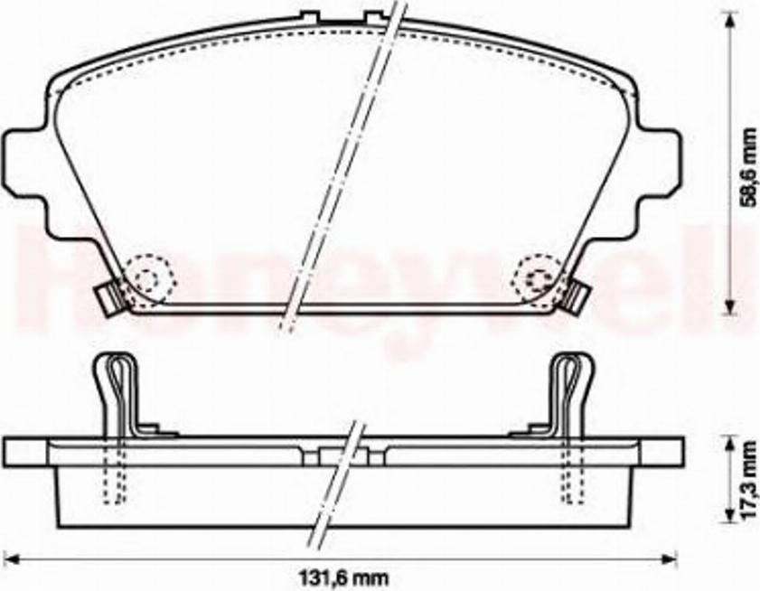 BENDIX 572429B - Əyləc altlığı dəsti, əyləc diski furqanavto.az