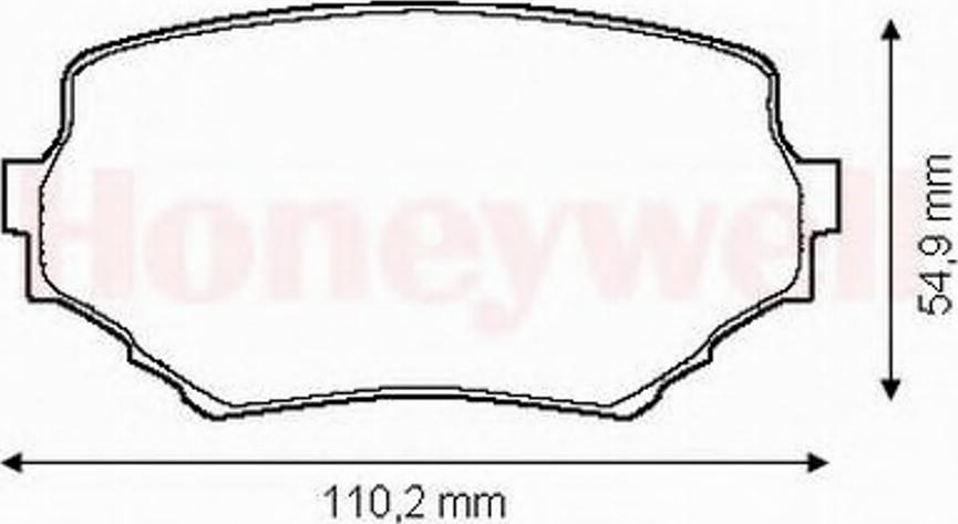 BENDIX 572420B - Əyləc altlığı dəsti, əyləc diski furqanavto.az