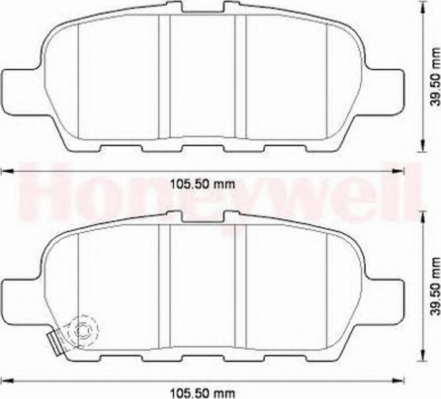 BENDIX 572573B - Əyləc altlığı dəsti, əyləc diski furqanavto.az