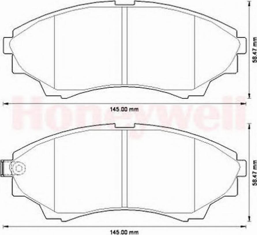 BENDIX 572572B - Əyləc altlığı dəsti, əyləc diski furqanavto.az