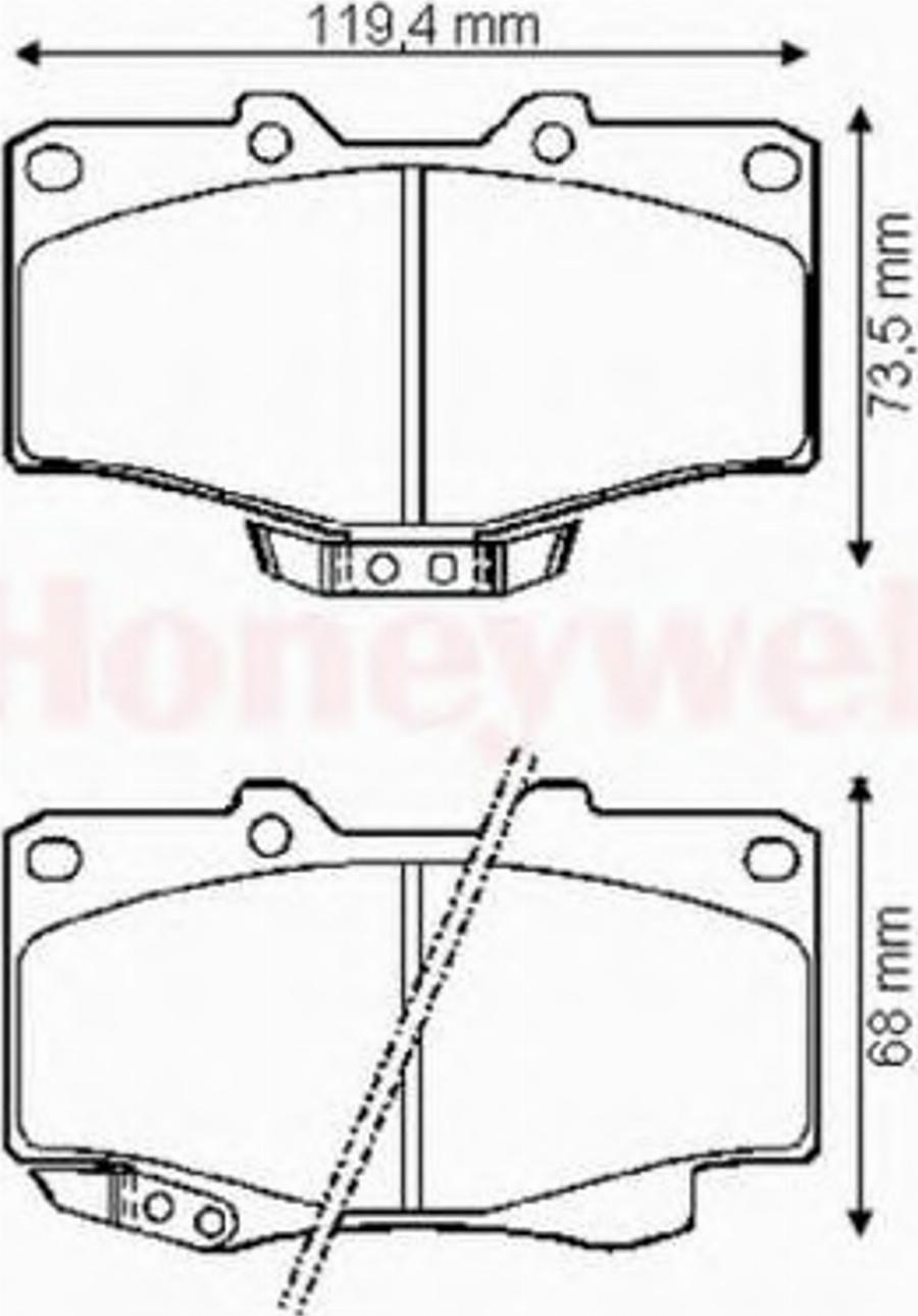 BENDIX 572140B - Əyləc altlığı dəsti, əyləc diski furqanavto.az