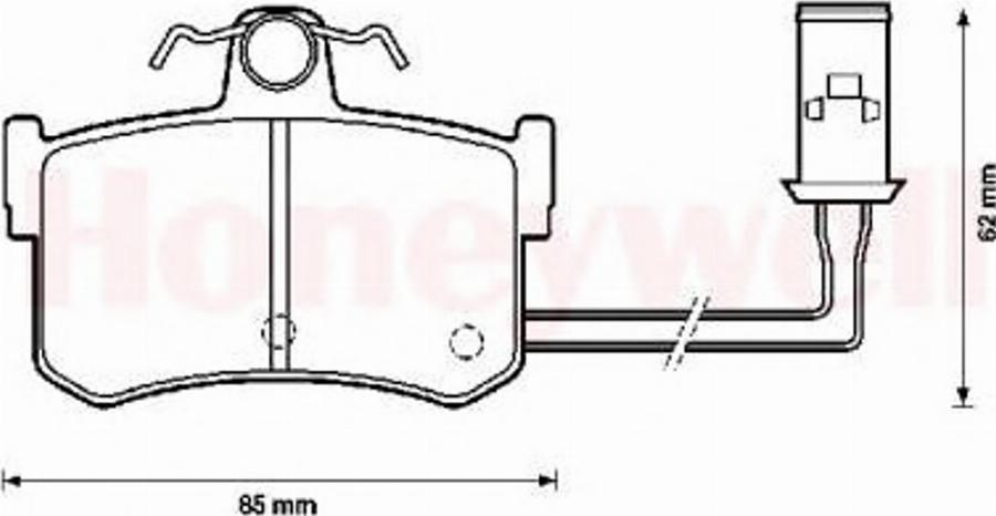 BENDIX 572124B - Əyləc altlığı dəsti, əyləc diski furqanavto.az