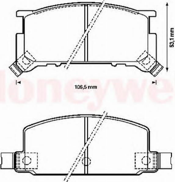 BENDIX 572172B - Əyləc altlığı dəsti, əyləc diski furqanavto.az