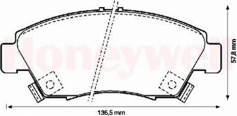 BENDIX 572340B - Əyləc altlığı dəsti, əyləc diski furqanavto.az