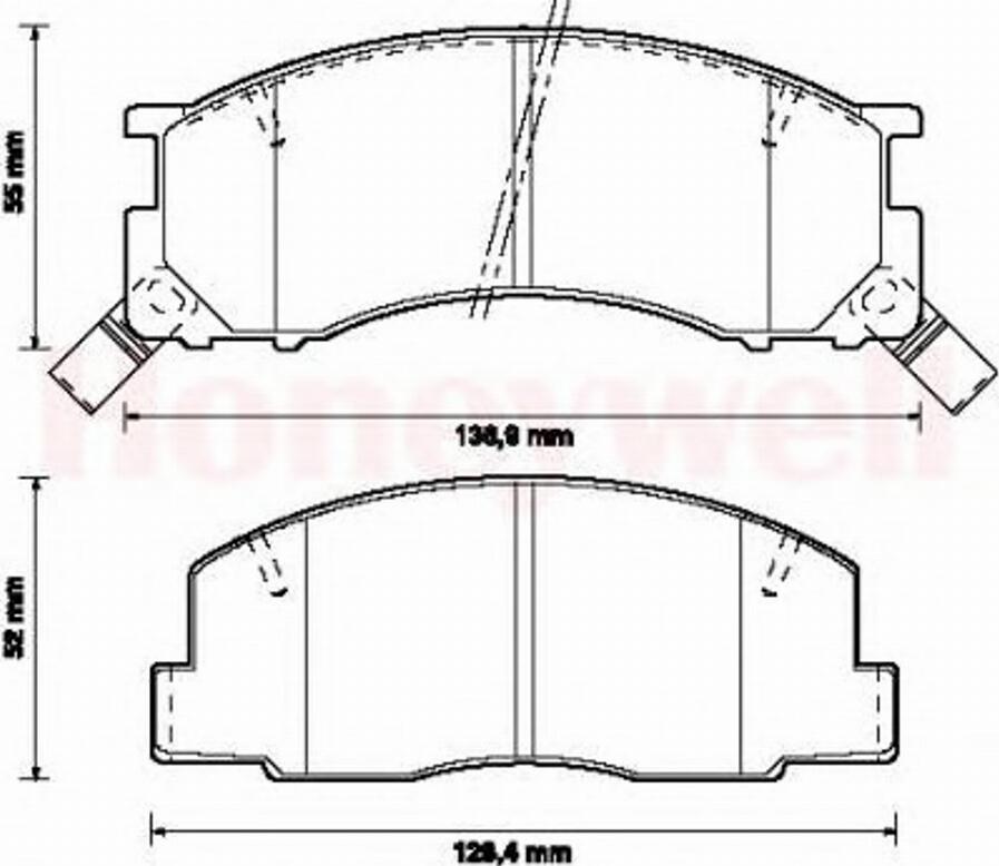 BENDIX 572342B - Əyləc altlığı dəsti, əyləc diski furqanavto.az