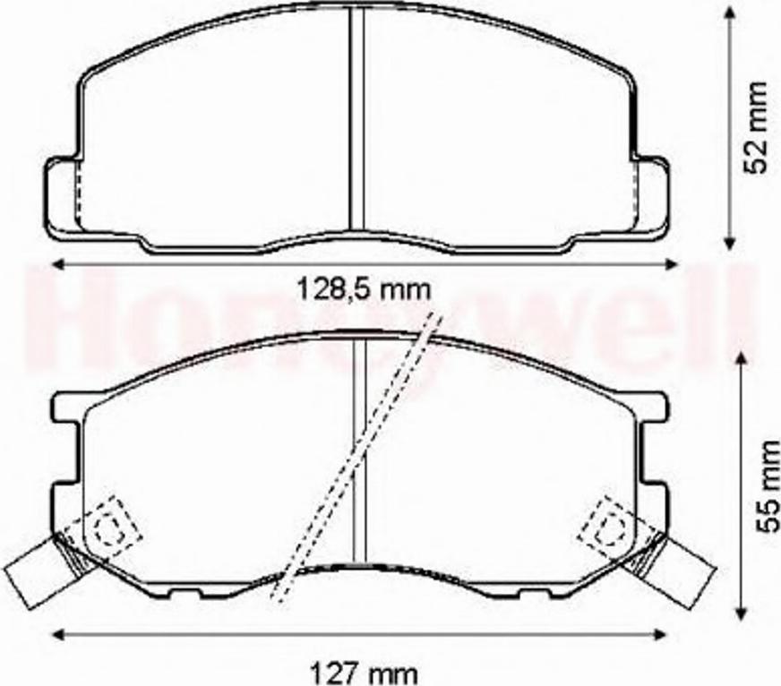 BENDIX 572304B - Əyləc altlığı dəsti, əyləc diski furqanavto.az