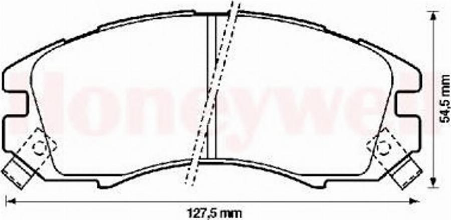 BENDIX 572275B - Əyləc altlığı dəsti, əyləc diski furqanavto.az