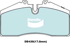 Bendix-AU DB439 ULT - Əyləc altlığı dəsti, əyləc diski furqanavto.az