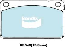 Bendix-AU DB549 EURO+ - Əyləc altlığı dəsti, əyləc diski furqanavto.az