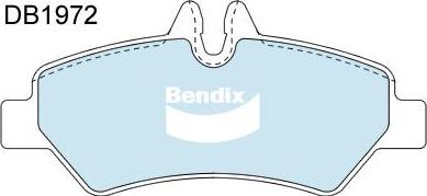 Bendix-AU DB1972 EURO+ - Əyləc altlığı dəsti, əyləc diski furqanavto.az