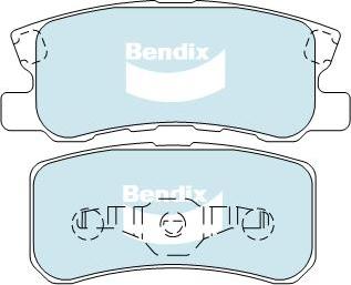 Bendix-AU DB1464 -4WD - Əyləc altlığı dəsti, əyləc diski furqanavto.az