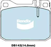 Bendix-AU DB143 GCT - Əyləc altlığı dəsti, əyləc diski furqanavto.az