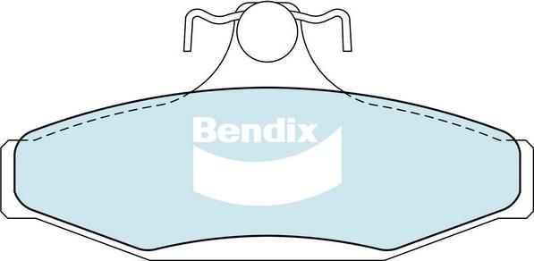 Bendix-AU DB1086 GCT - Əyləc altlığı dəsti, əyləc diski furqanavto.az