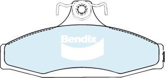 Bendix-AU DB1088 GCT - Əyləc altlığı dəsti, əyləc diski furqanavto.az