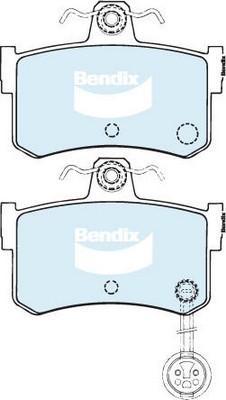 Bendix-AU DB1197 GCT - Əyləc altlığı dəsti, əyləc diski furqanavto.az