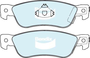 Bendix-AU DB1161 -4WD - Əyləc altlığı dəsti, əyləc diski furqanavto.az