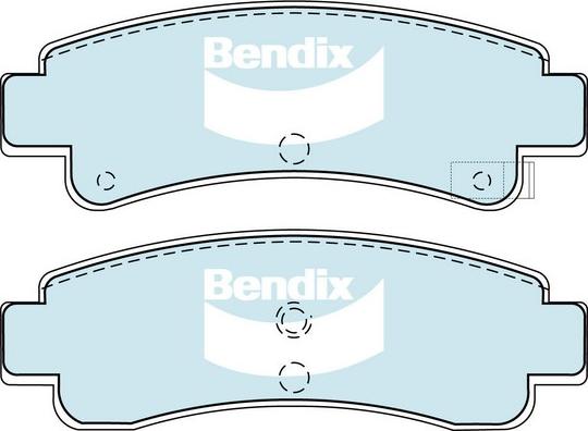 Bendix-AU DB1118 GCT - Əyləc altlığı dəsti, əyləc diski furqanavto.az
