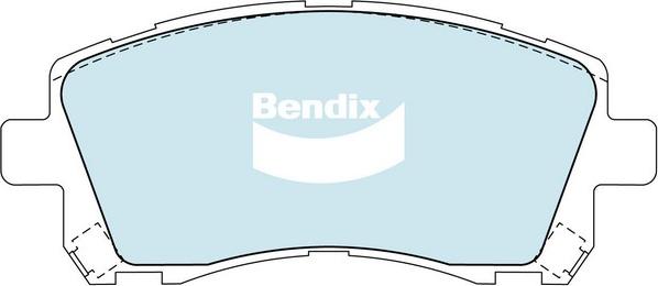 Bendix-AU DB1342 ULT - Əyləc altlığı dəsti, əyləc diski furqanavto.az