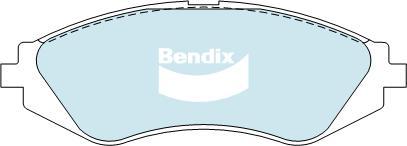 Bendix-AU DB1347 GCT - Əyləc altlığı dəsti, əyləc diski furqanavto.az