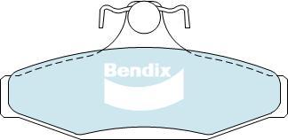 Bendix-AU DB1376 GCT - Əyləc altlığı dəsti, əyləc diski furqanavto.az