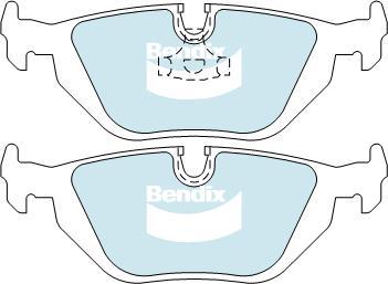 Bendix-AU DB1245 ULT - Əyləc altlığı dəsti, əyləc diski furqanavto.az