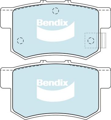 Bendix-AU DB1265 GCT - Əyləc altlığı dəsti, əyləc diski furqanavto.az