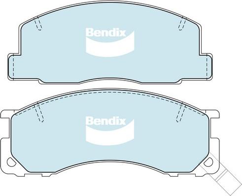 Bendix-AU DB1215 HD - Əyləc altlığı dəsti, əyləc diski furqanavto.az