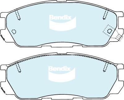 Bendix-AU DB1221 GCT - Əyləc altlığı dəsti, əyləc diski furqanavto.az